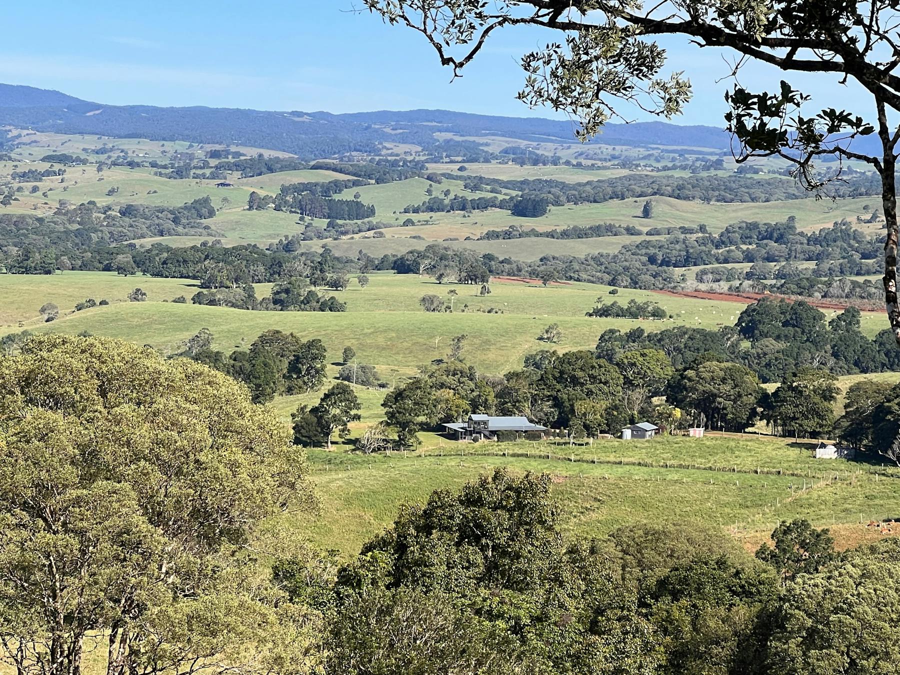 Looking down on Altitude 700 Rural Retreat