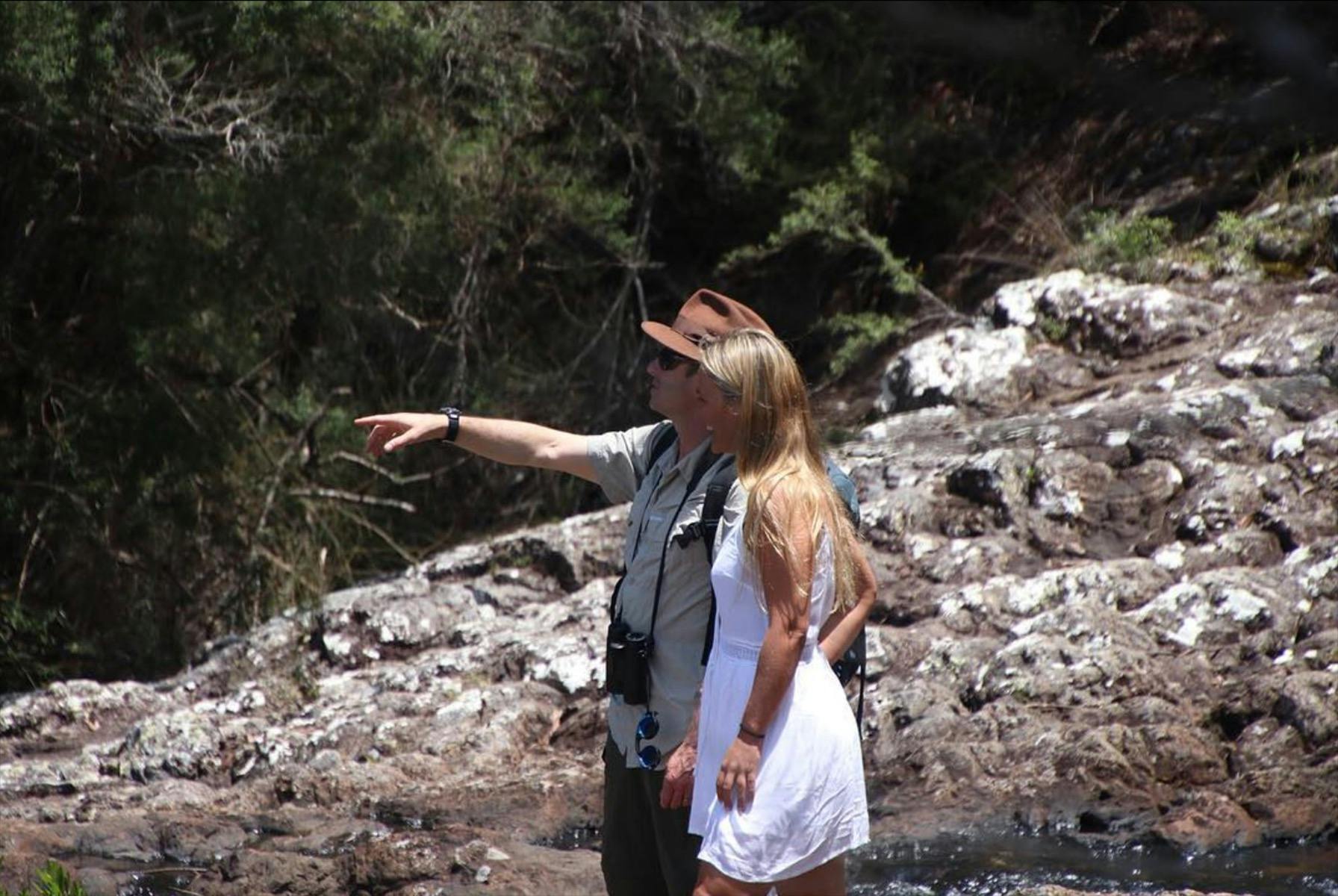 rainforest guide with guest