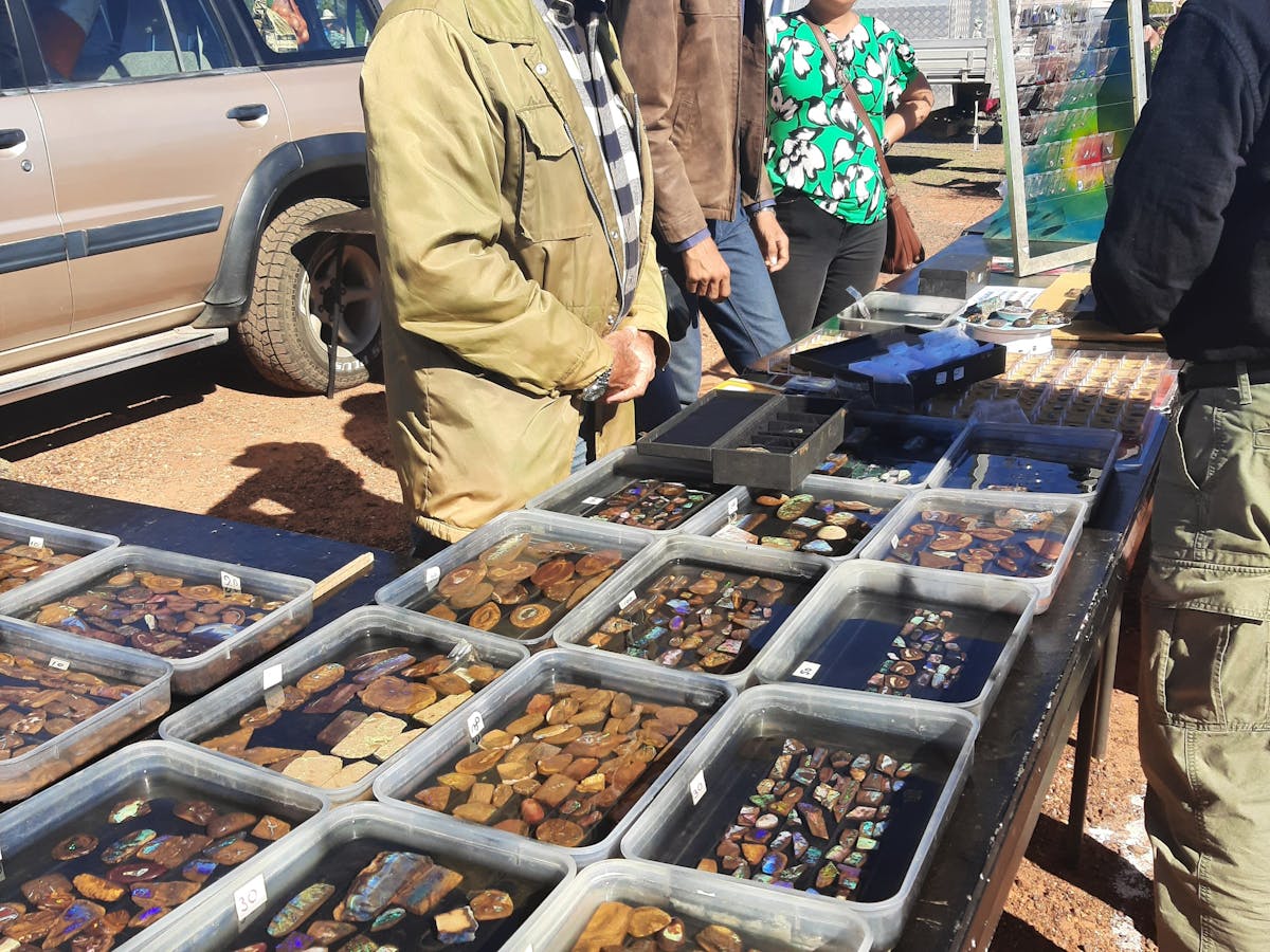 Opals O Display at the Yowah Opal Festival