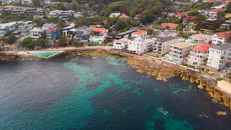 Aerial photo of Fairy Bower