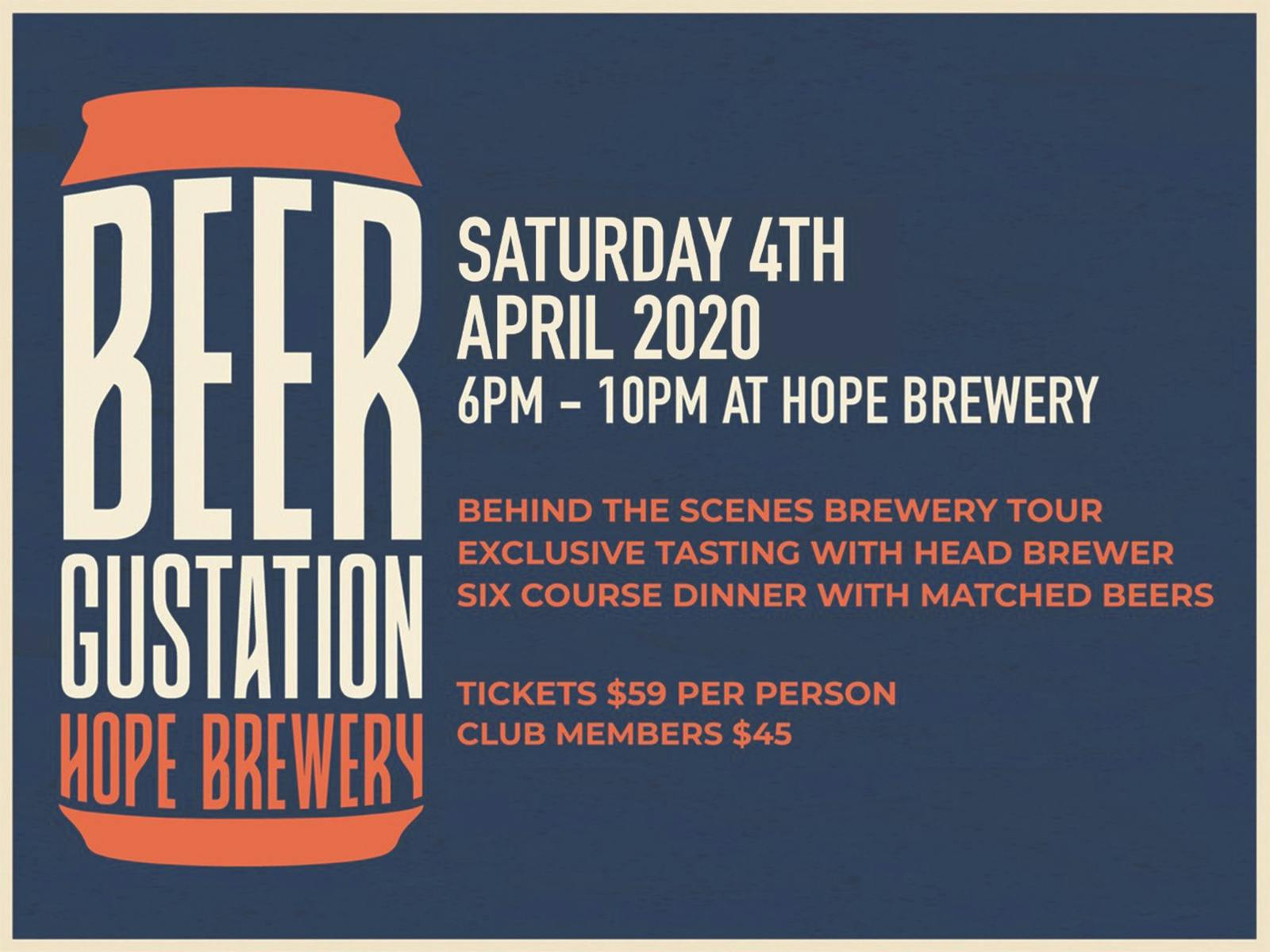 Image for Hope Estate's Beergustation Dinner II