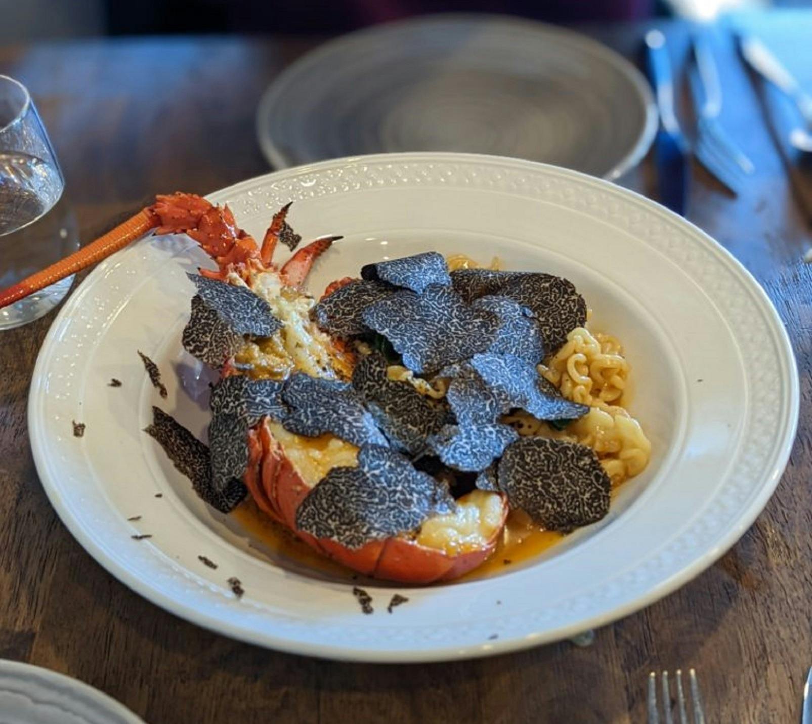 S’more truffle lobster pasta
