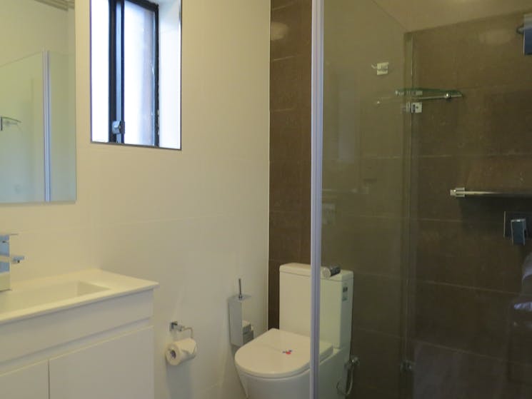 ensuite  bathroom with shower