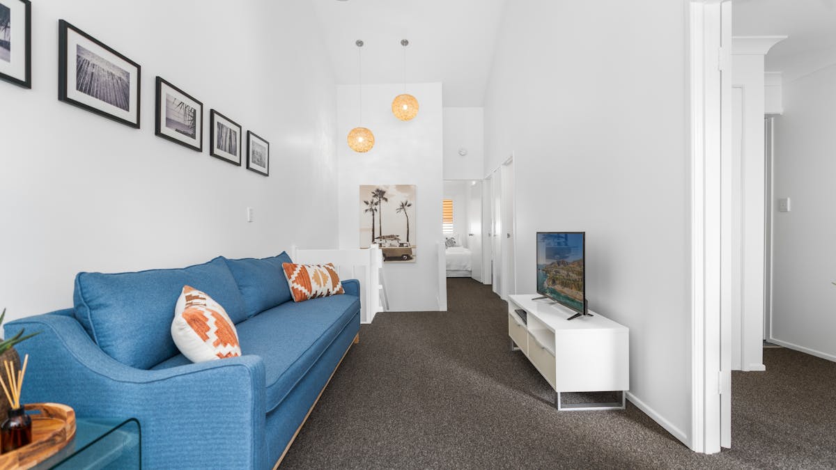 Upstairs living area