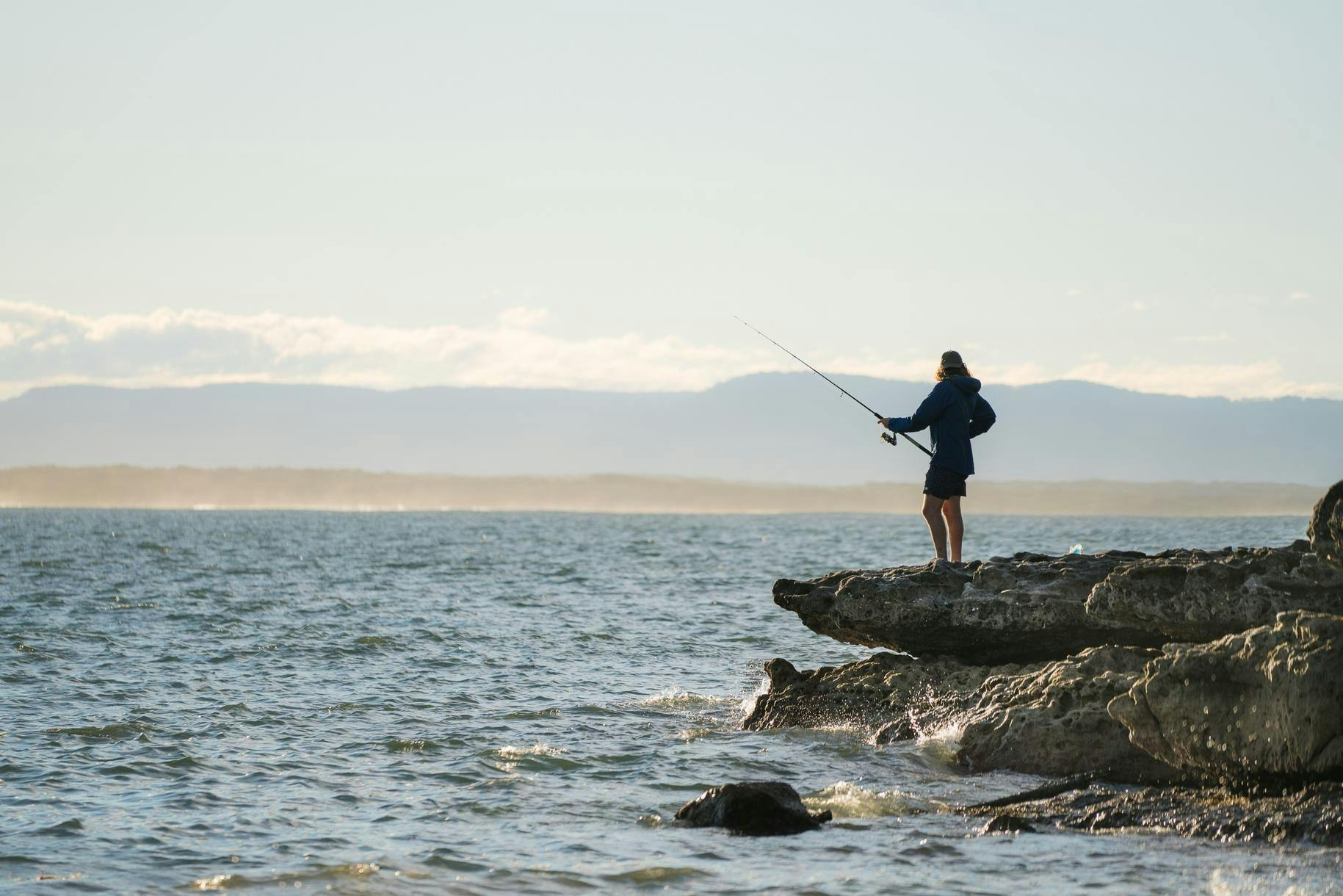Person fishing
