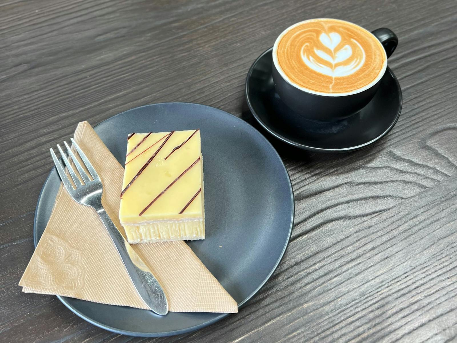 Vanilla Slice + Coffee