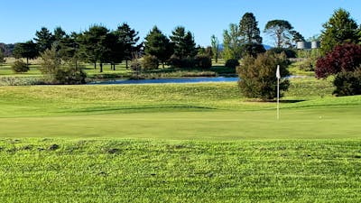 4th hole looking back across the pond