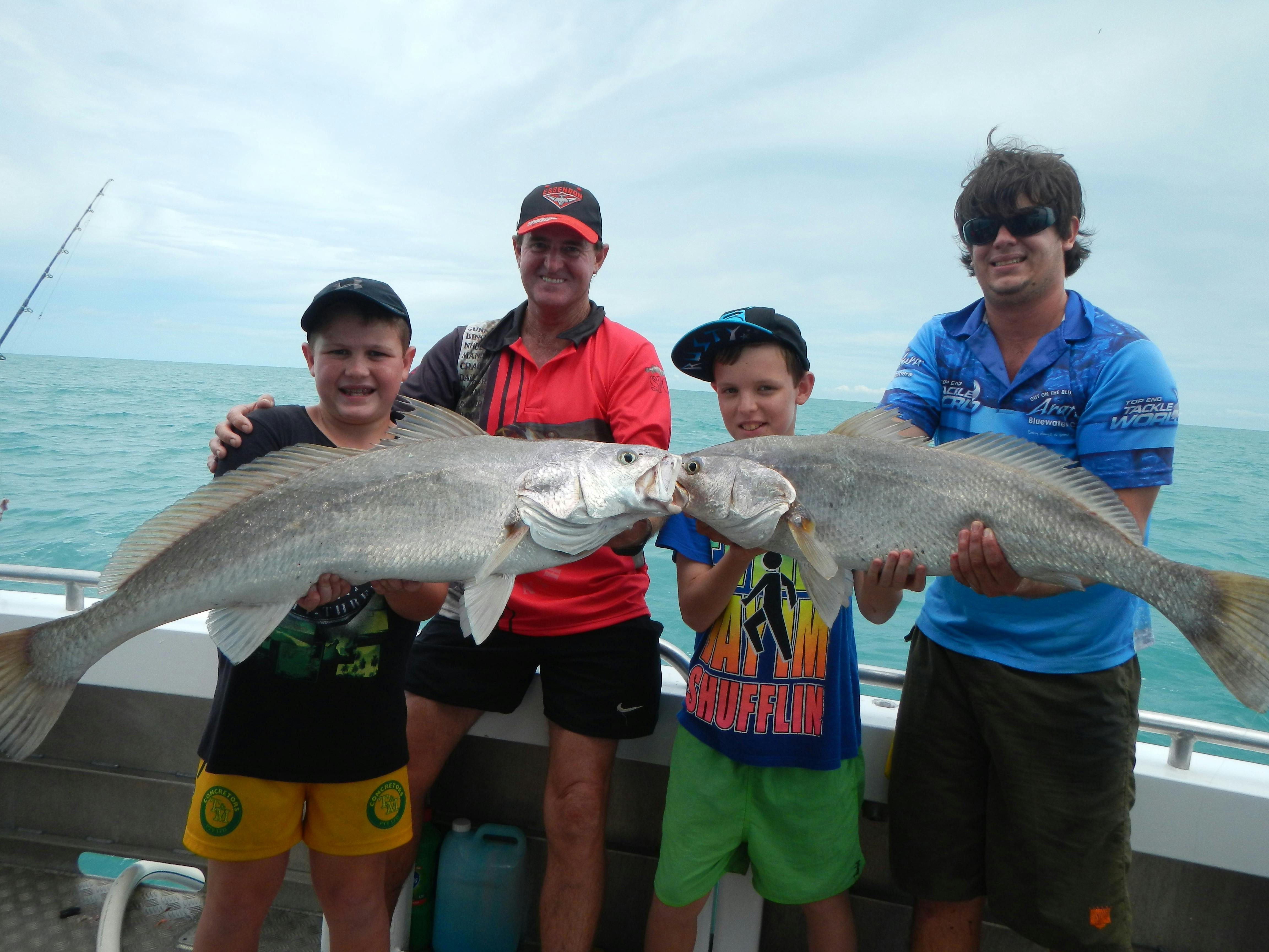 A fun few Jewies caught by the young guys on one of the charters out of Darwin
