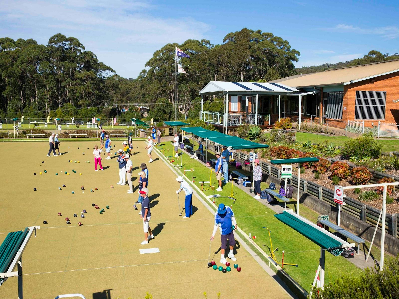 Bowling im Club Dalmeny
