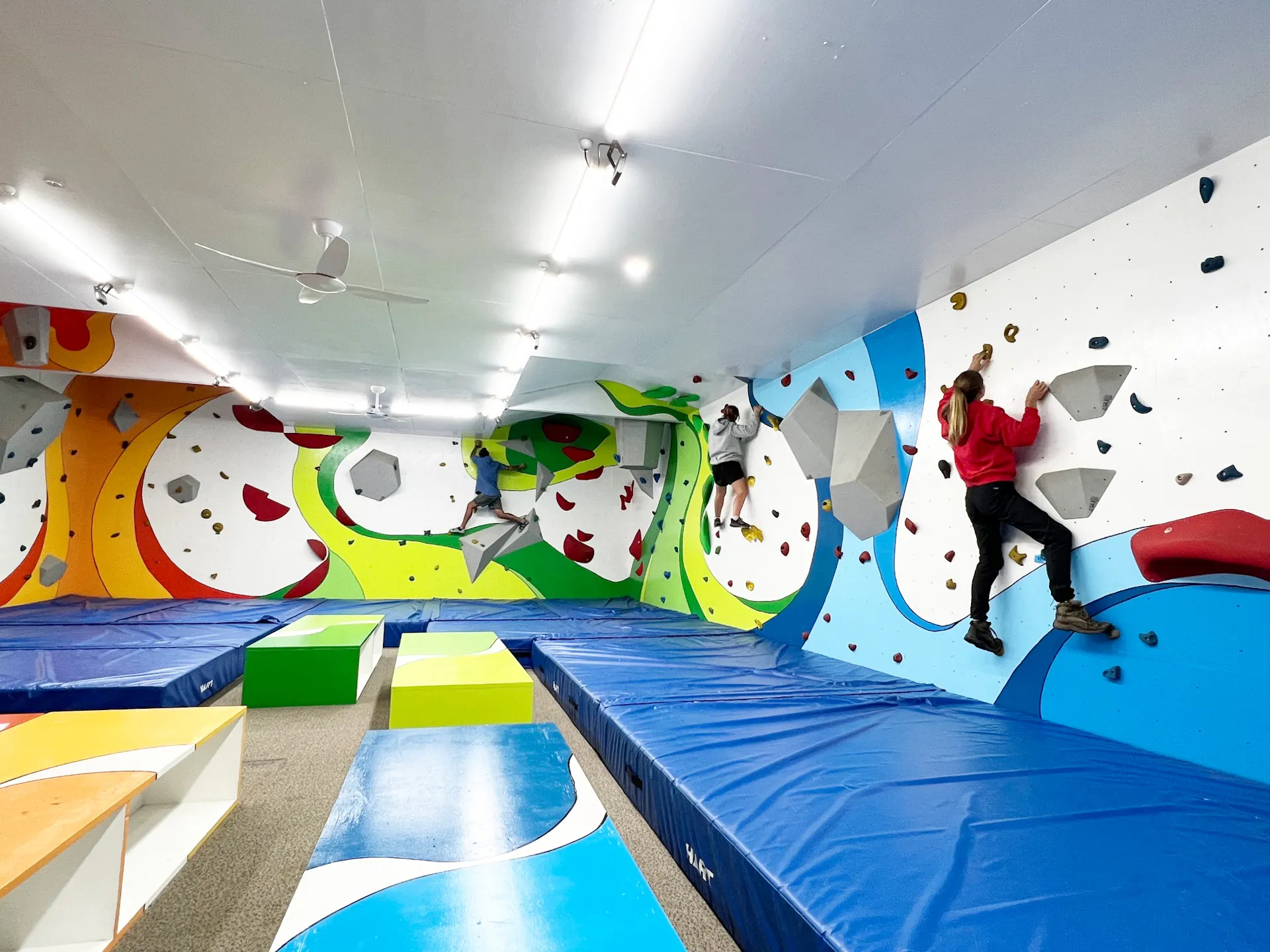 Indoor bouldering gym