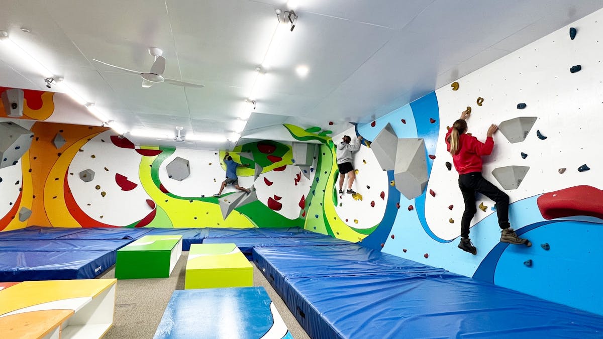 Indoor bouldering gym