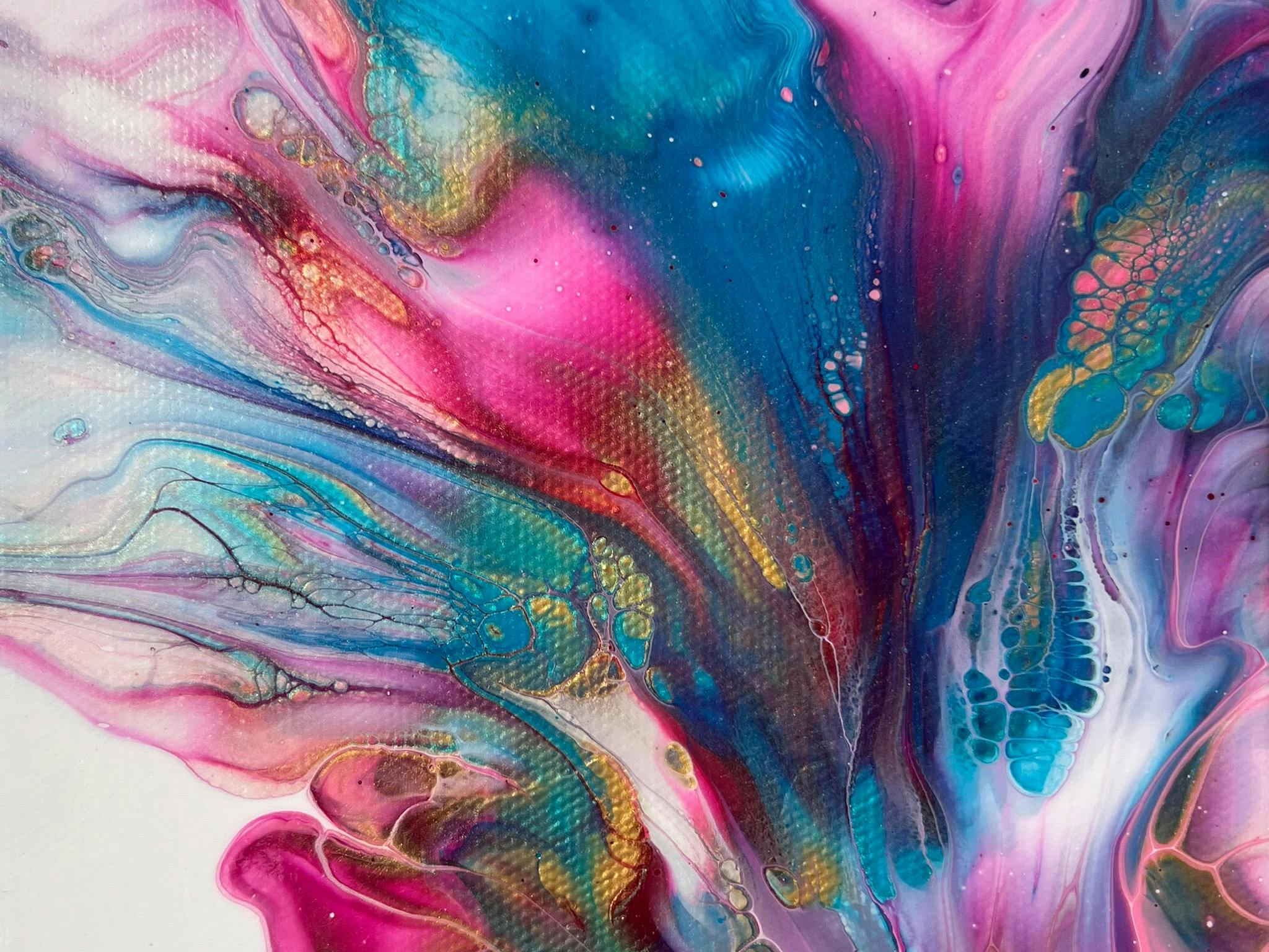 Acrylic art piece by Rebecca Gadd