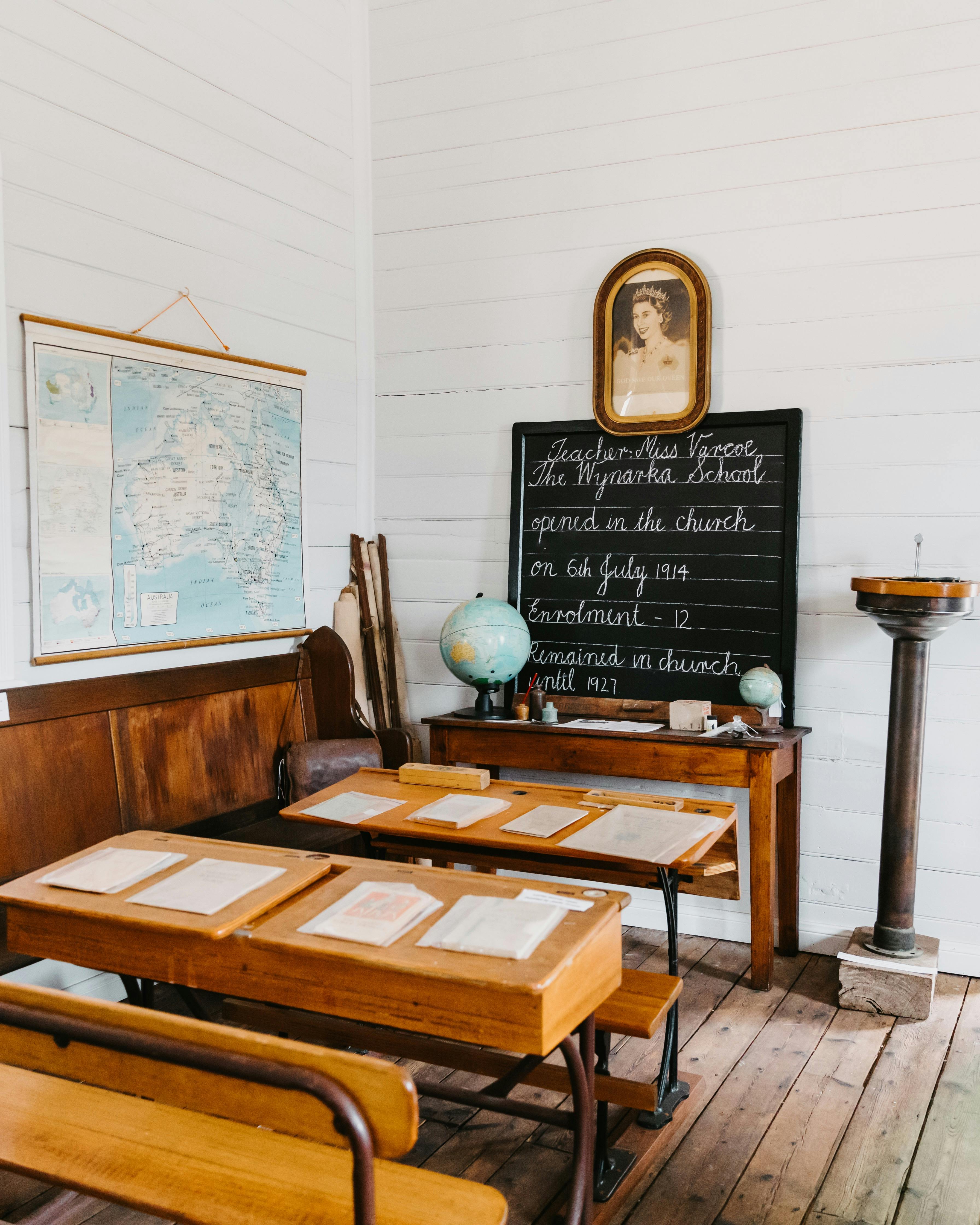 Inside the original pioneer Methodist Church