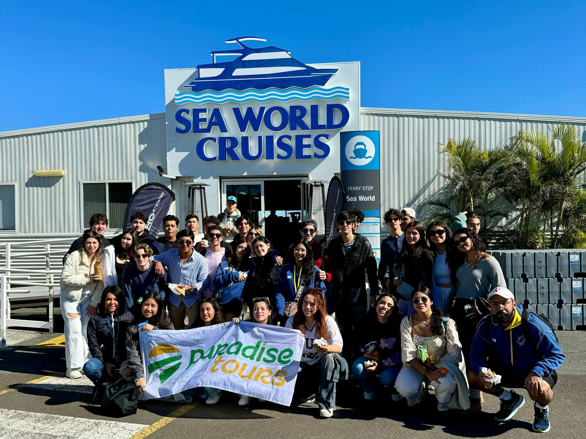 Paradise Tours group at Sea World Cruises