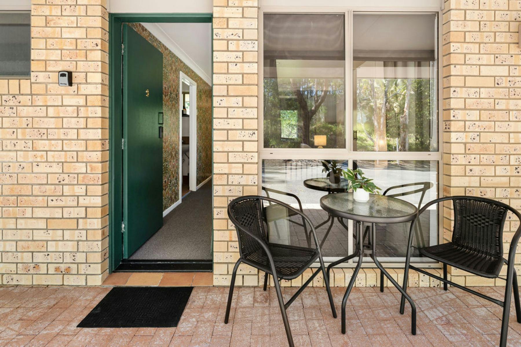 A cosy outdoor nook to sip coffee, unwind, and enjoy the peaceful surrounds