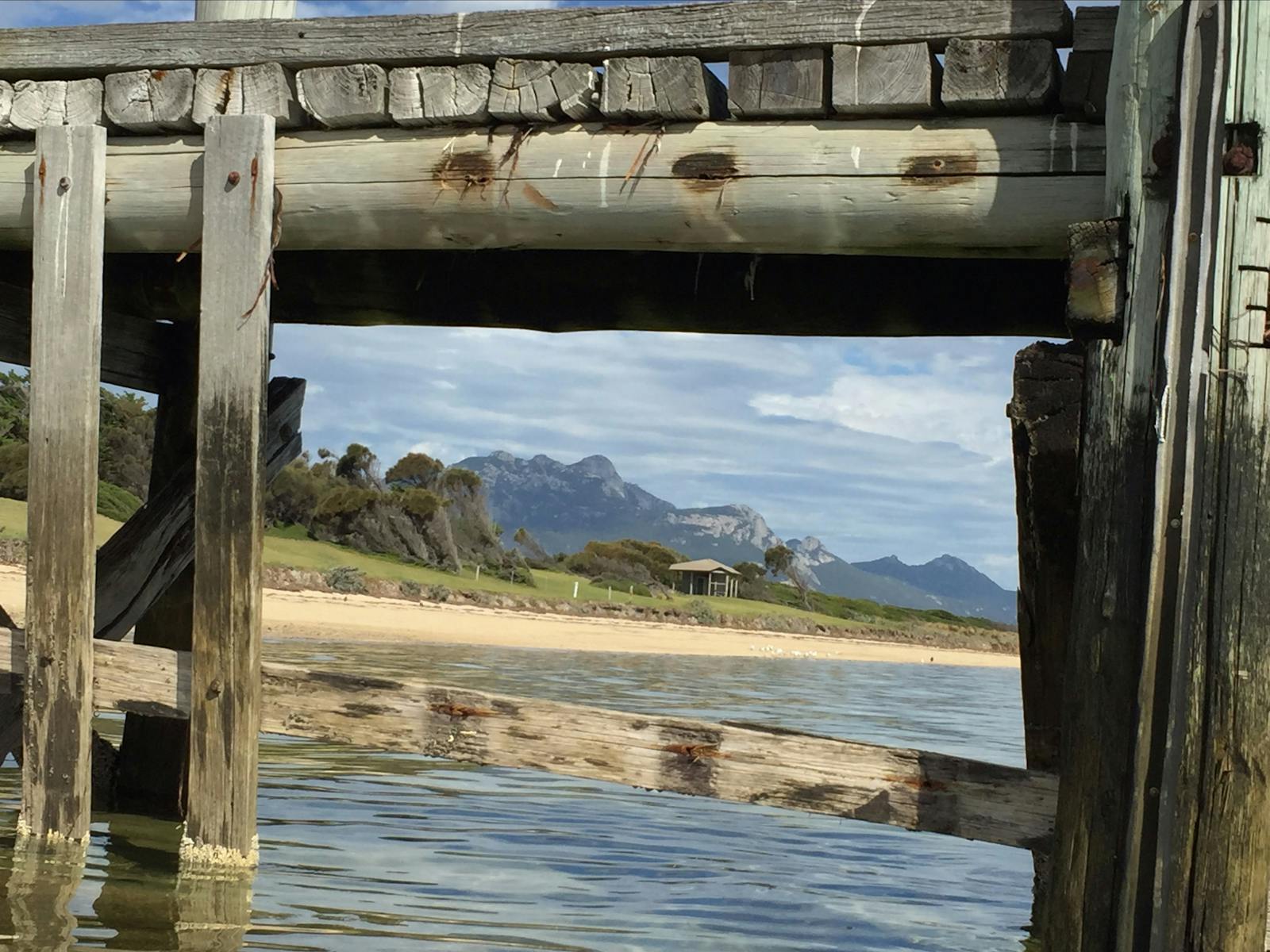 Mt Strzelecki  from Whitemark Jetty