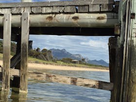 Mt Strzelecki  from Whitemark Jetty