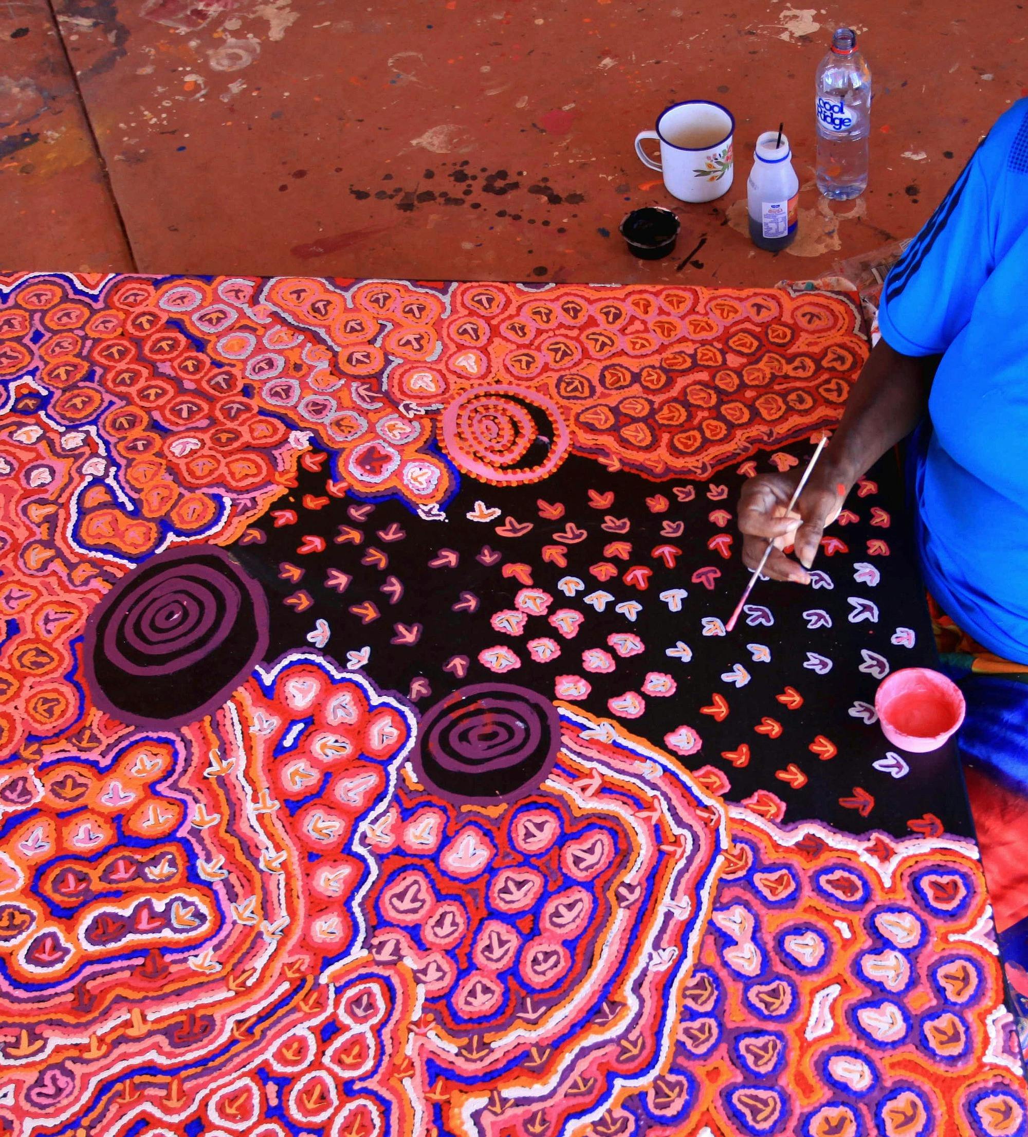 Aboriginal Artists painting