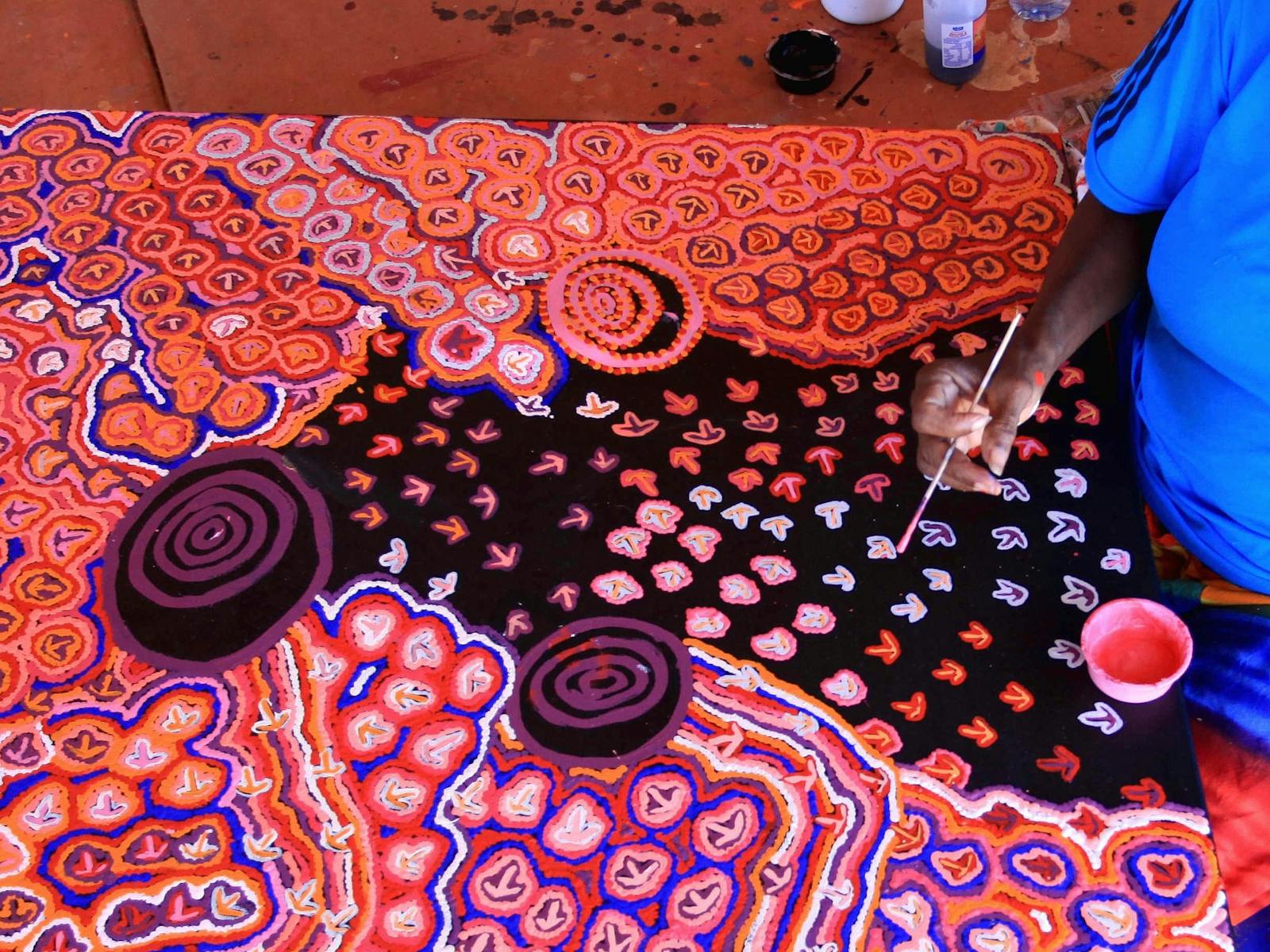 Aboriginal Artists painting
