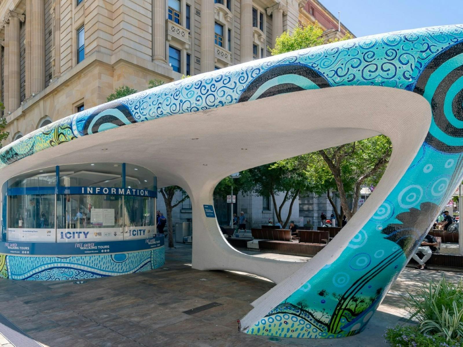 Image of iCity Information Kiosk in the Perth City Mall