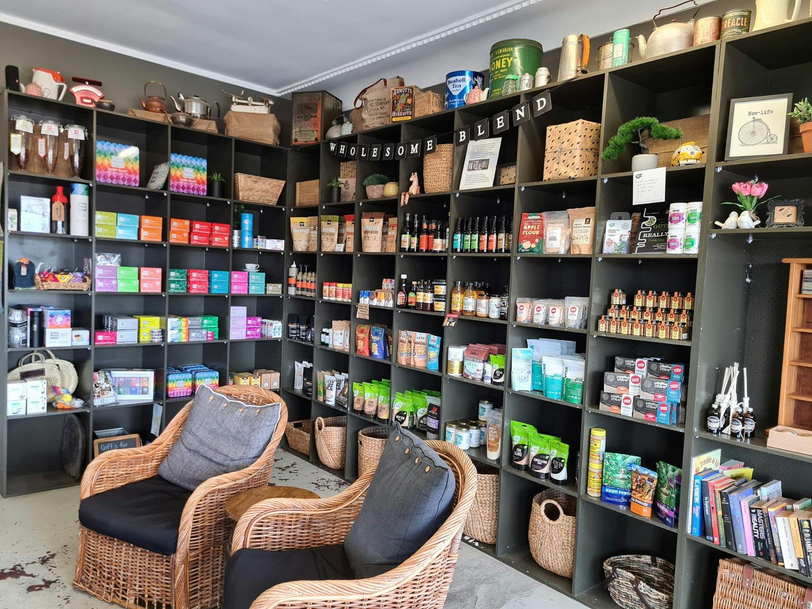 Retail space at Parkes cafe