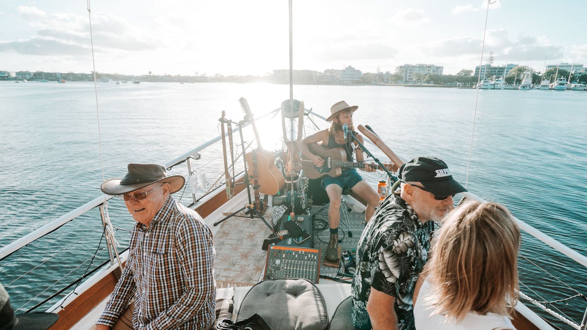 Sunset with live music