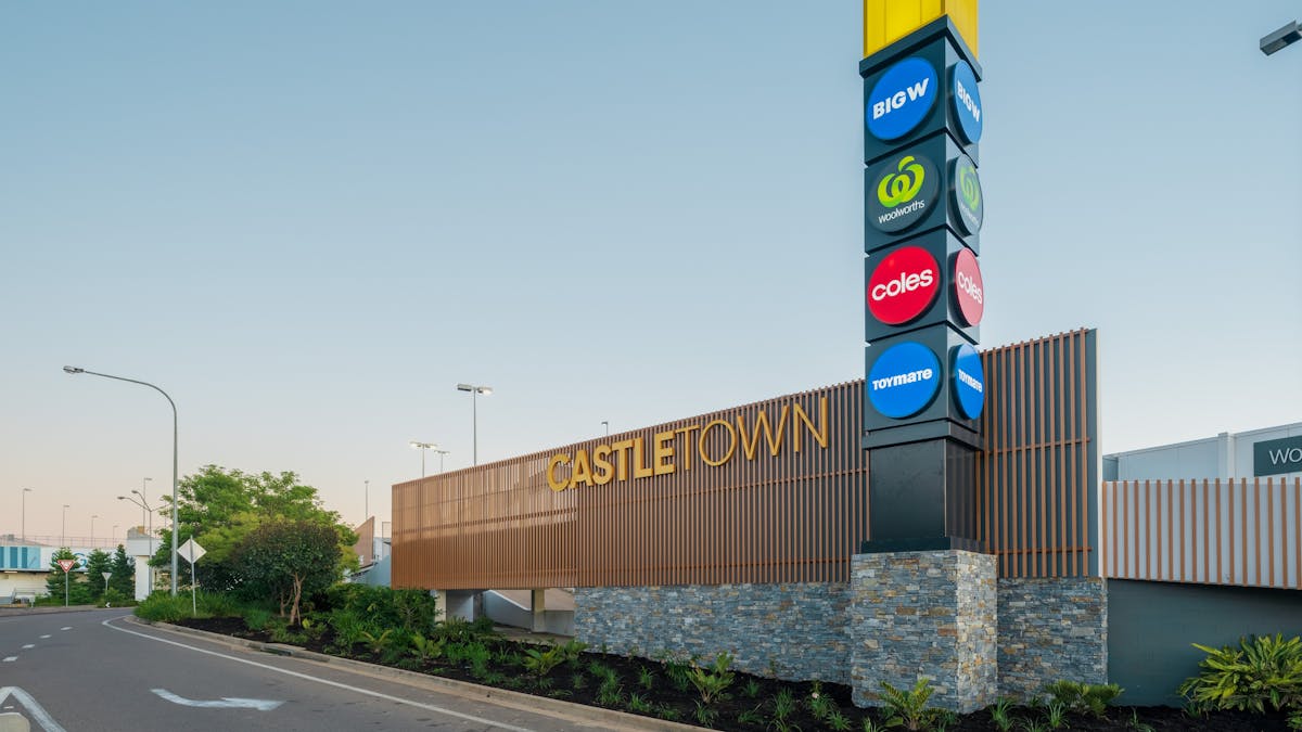 Castletown shopping centre facade