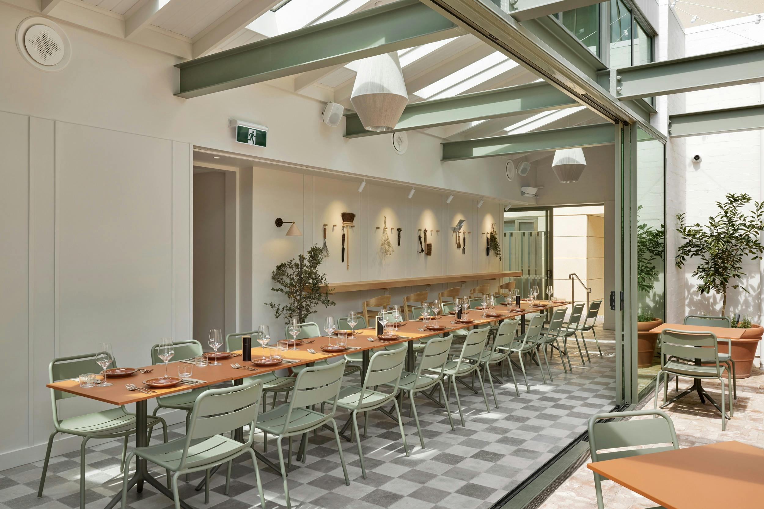 Function set up in the "Garden Shed"