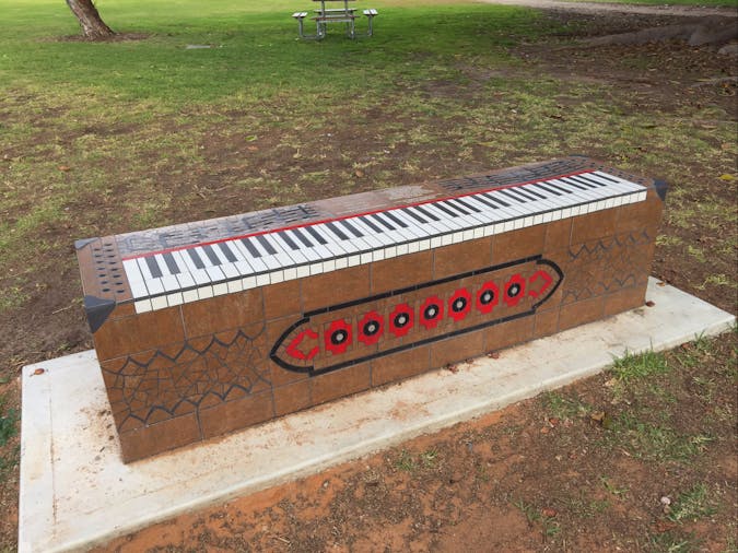 Piano Park Bench Moonta