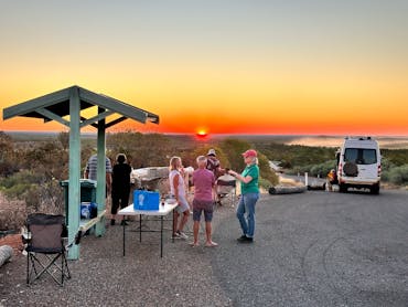 Diehm's Lookout, Queensland outback, sunset, golden views, horizon, endless vistas, happy campers, Diehm's Lookout, Queensland outback, sunset, golden views, horizon, endless vistas, happy campers,