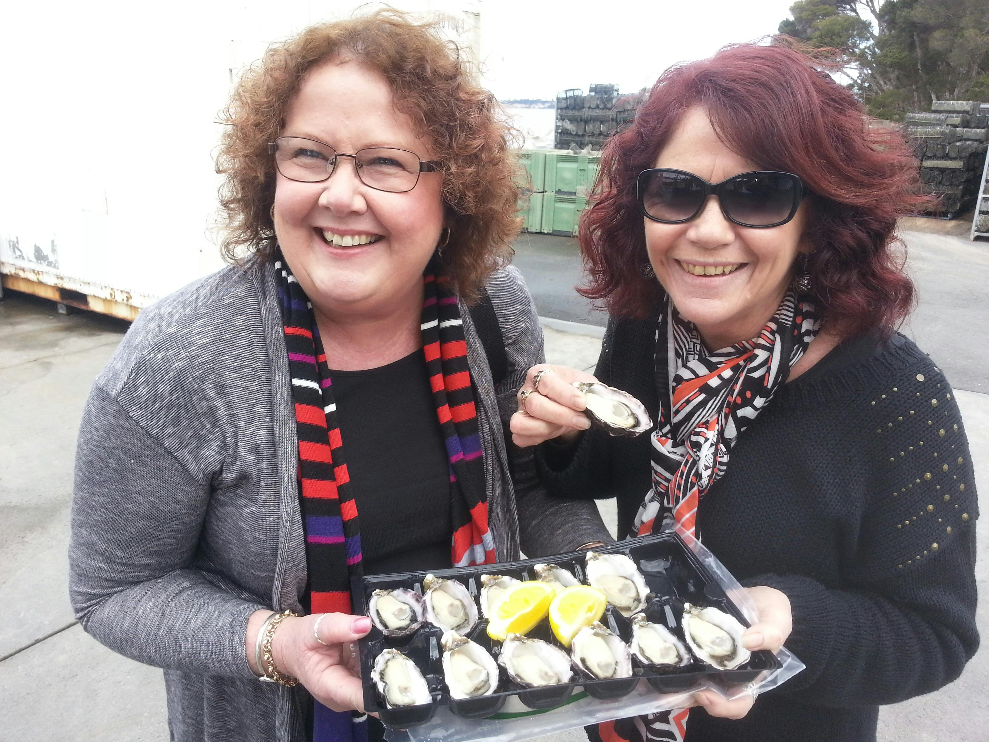 Fresh oysters from Lease 65 on the Bay Of Fires tour