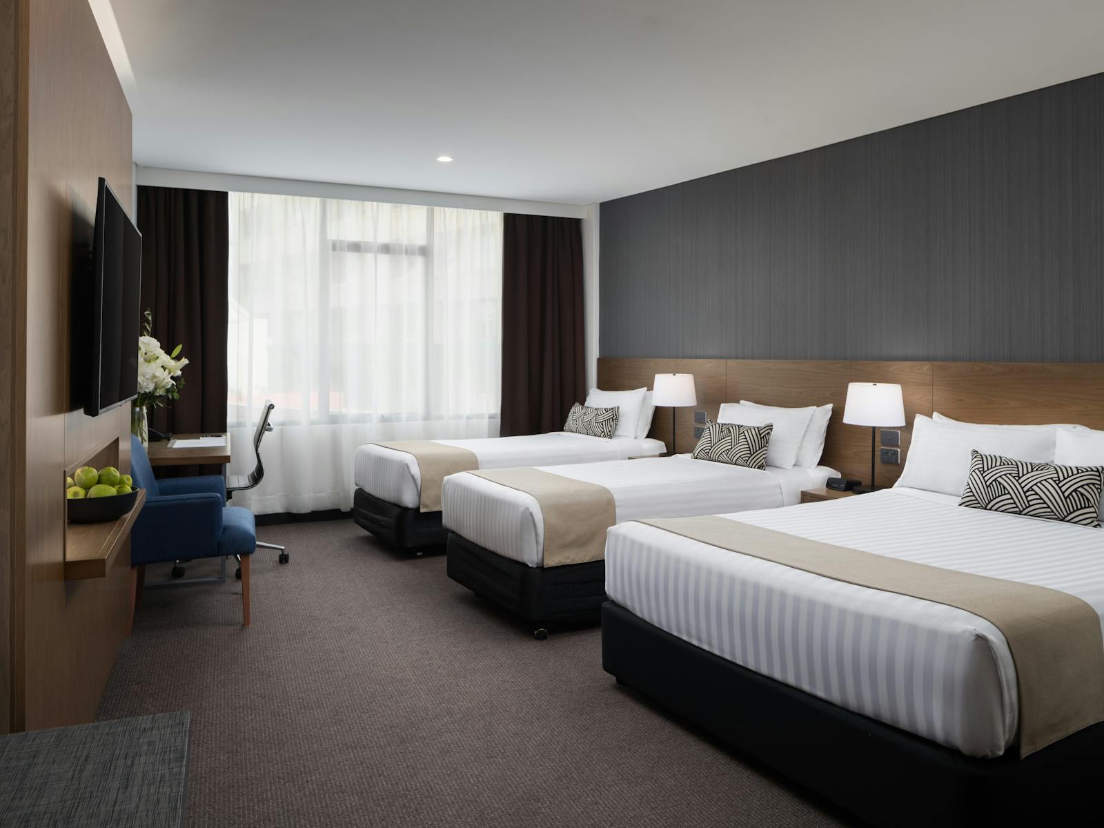 패밀리룸 - 더블 베드 & 싱글 베드 2개