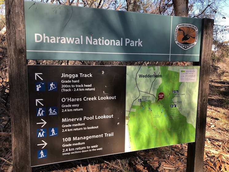 SIgn with National Park Trails