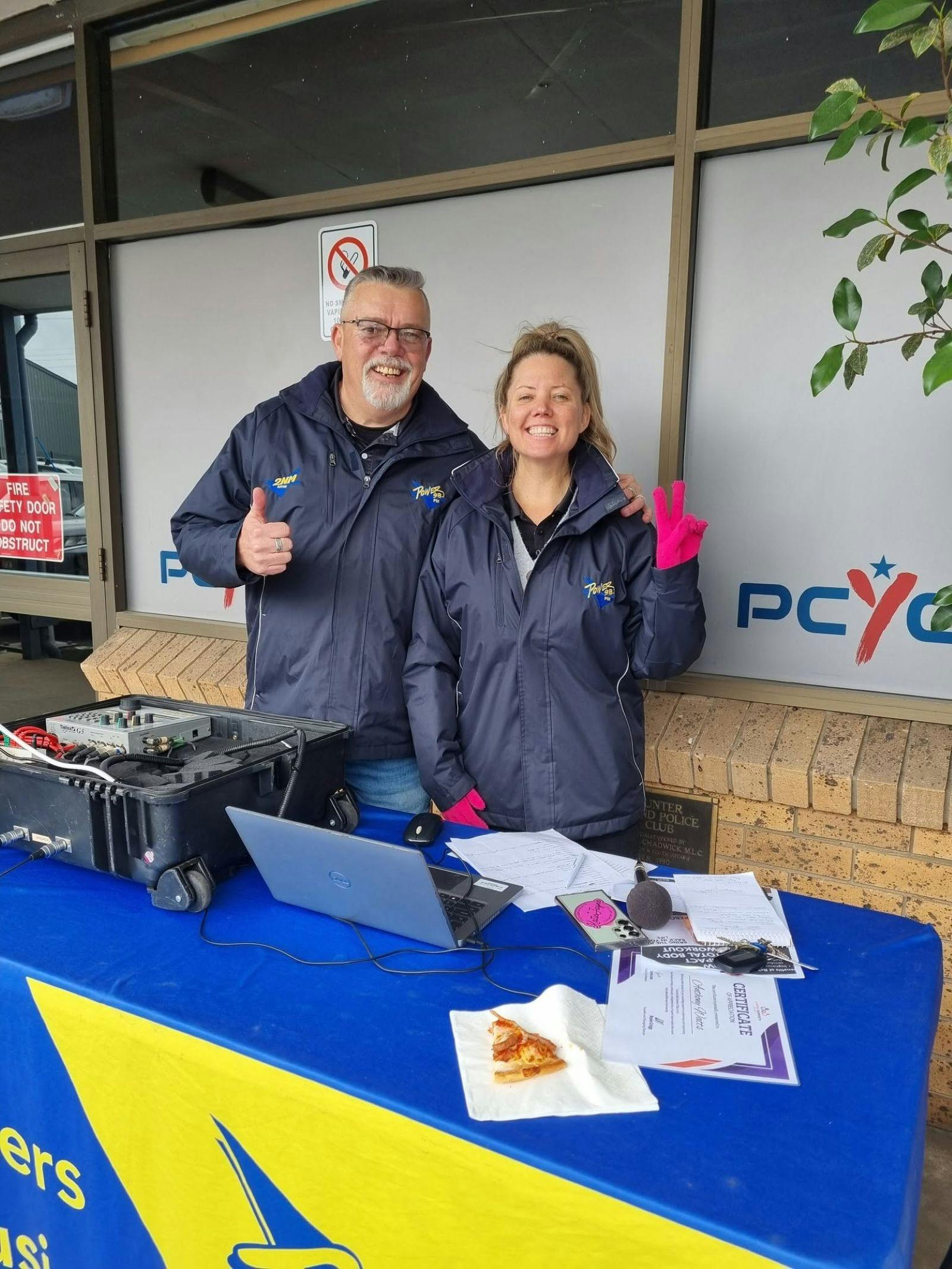 Power FM/2NM- Broadcasting from the event