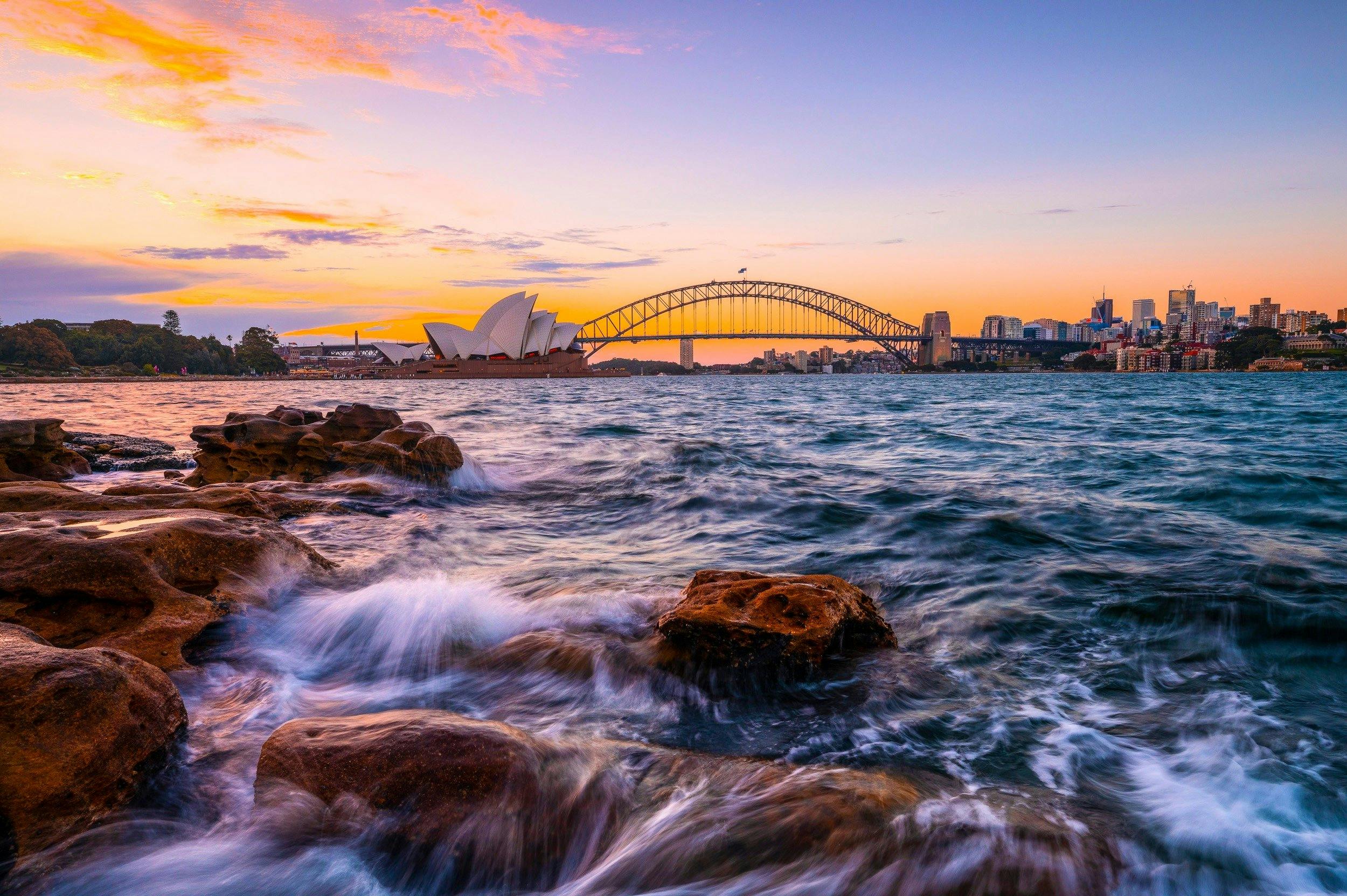 Глубина Сиднейской Гавани. Канберра берег. Sydney.Rickard. Natural Harbour.