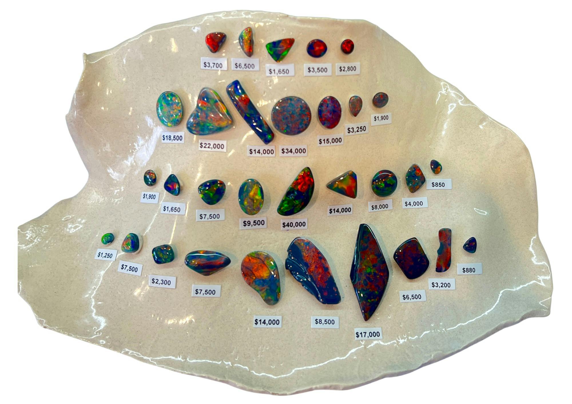 opals, solid opals, Lightning Ridge opals, black opals