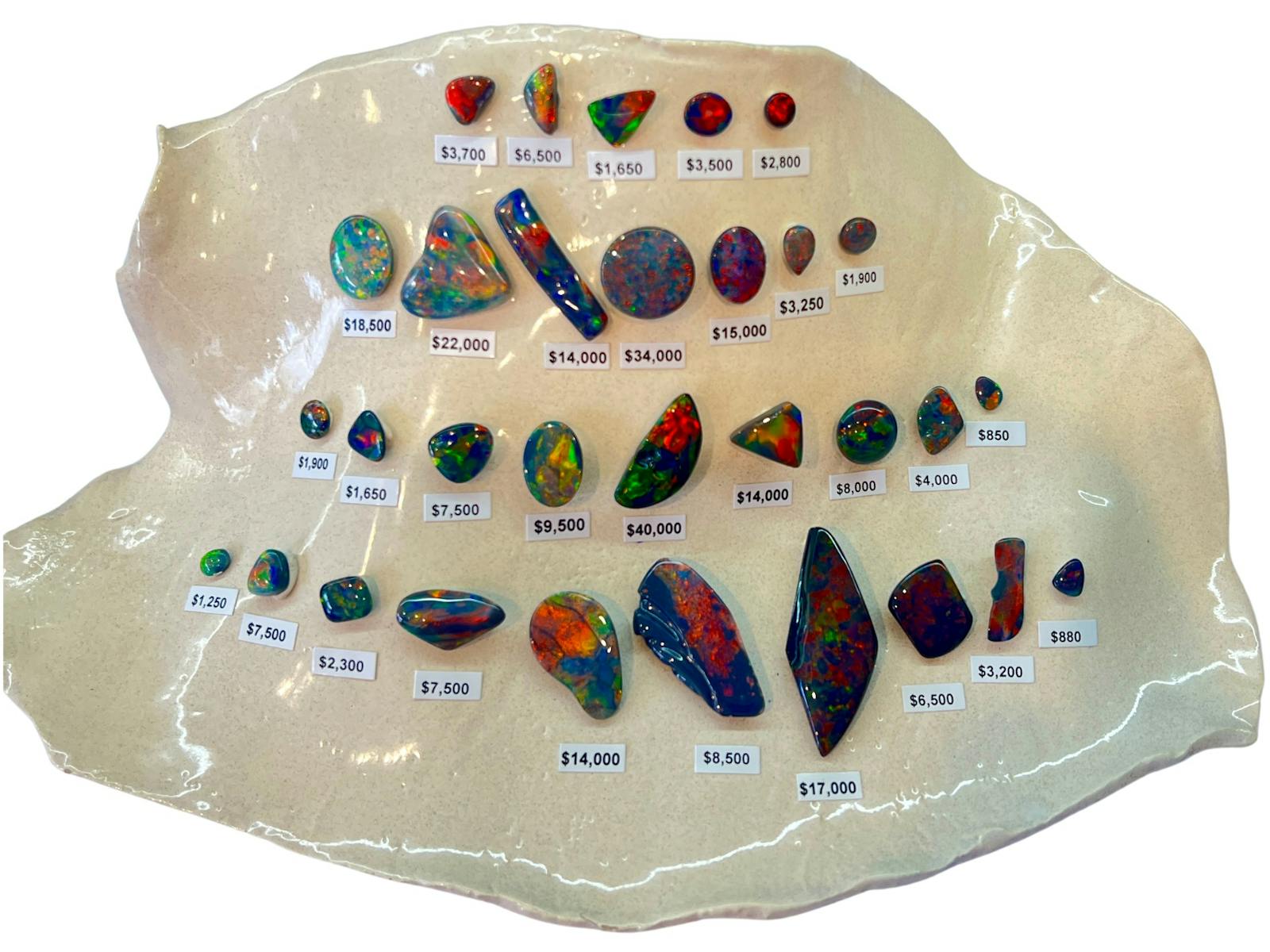 opals, solid opals, Lightning Ridge opals, black opals
