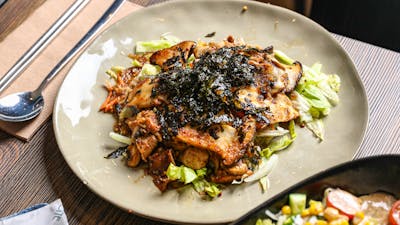Wafu mushroom & wafu salad