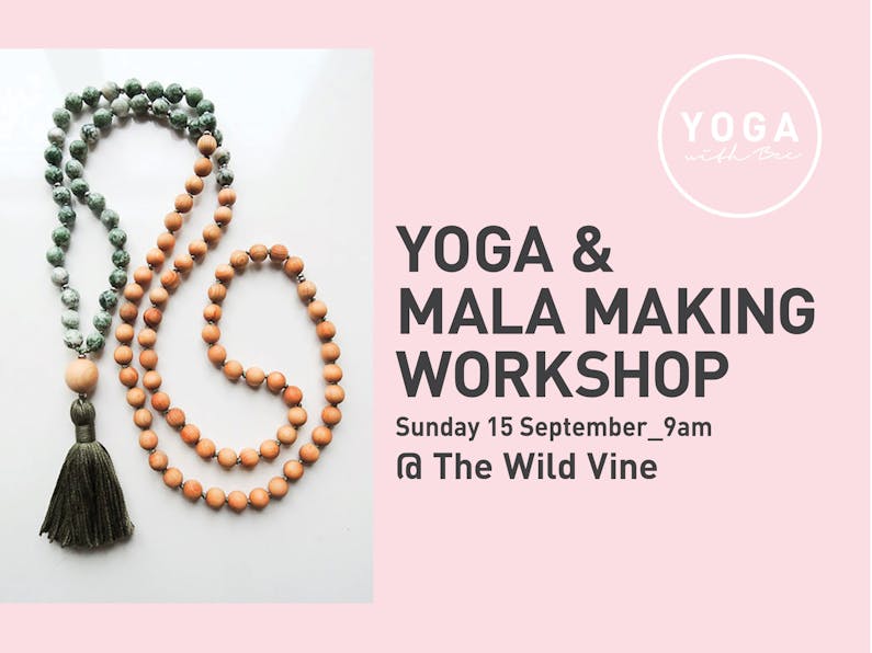Image of the event 'Yoga and Mala Making Workshop'