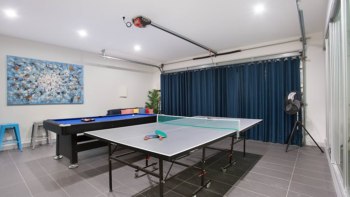 Pool table and table tennis