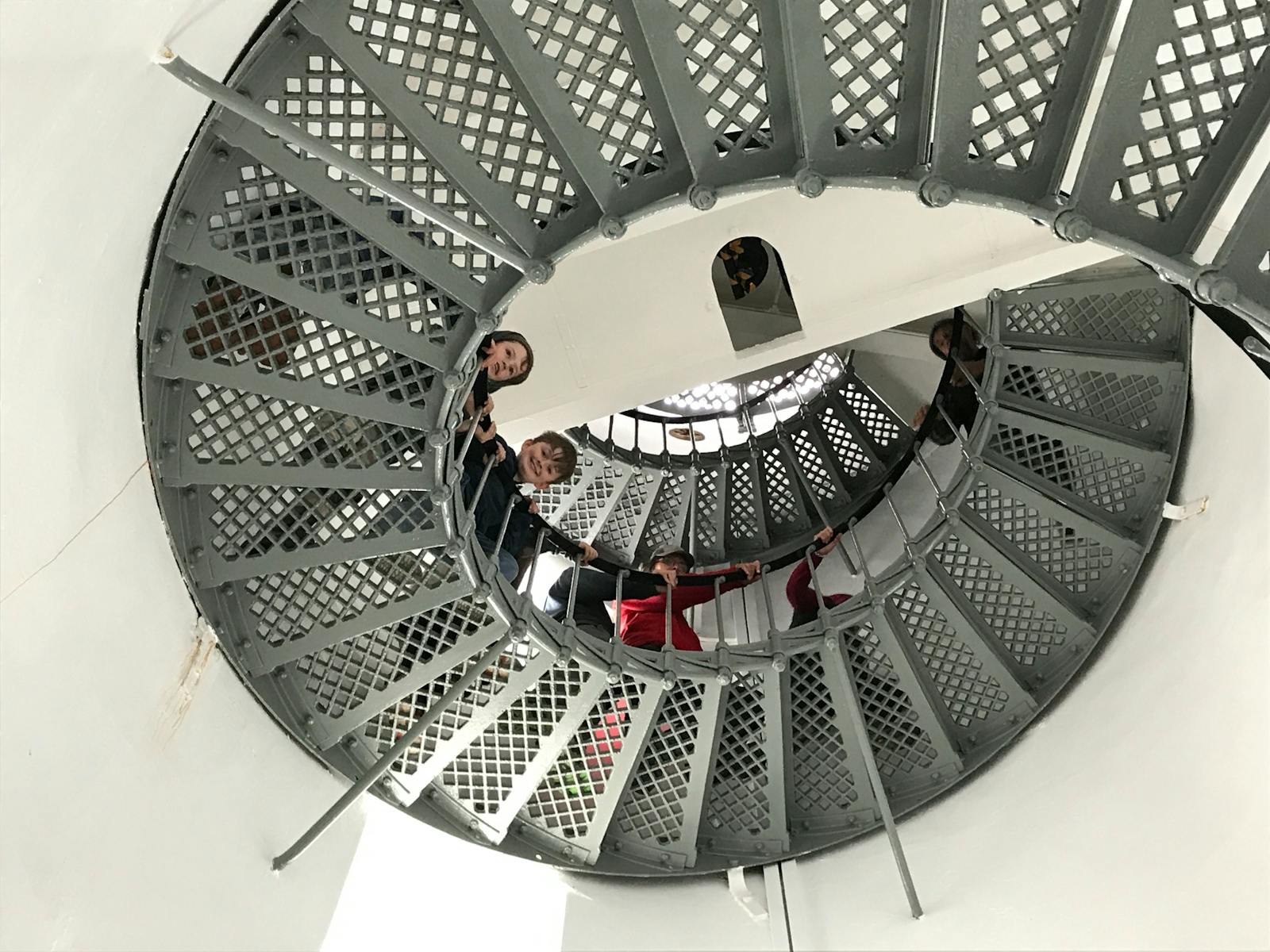 Climb the 100 year old spiral stairs inside the Cape Bruny Lighthouse