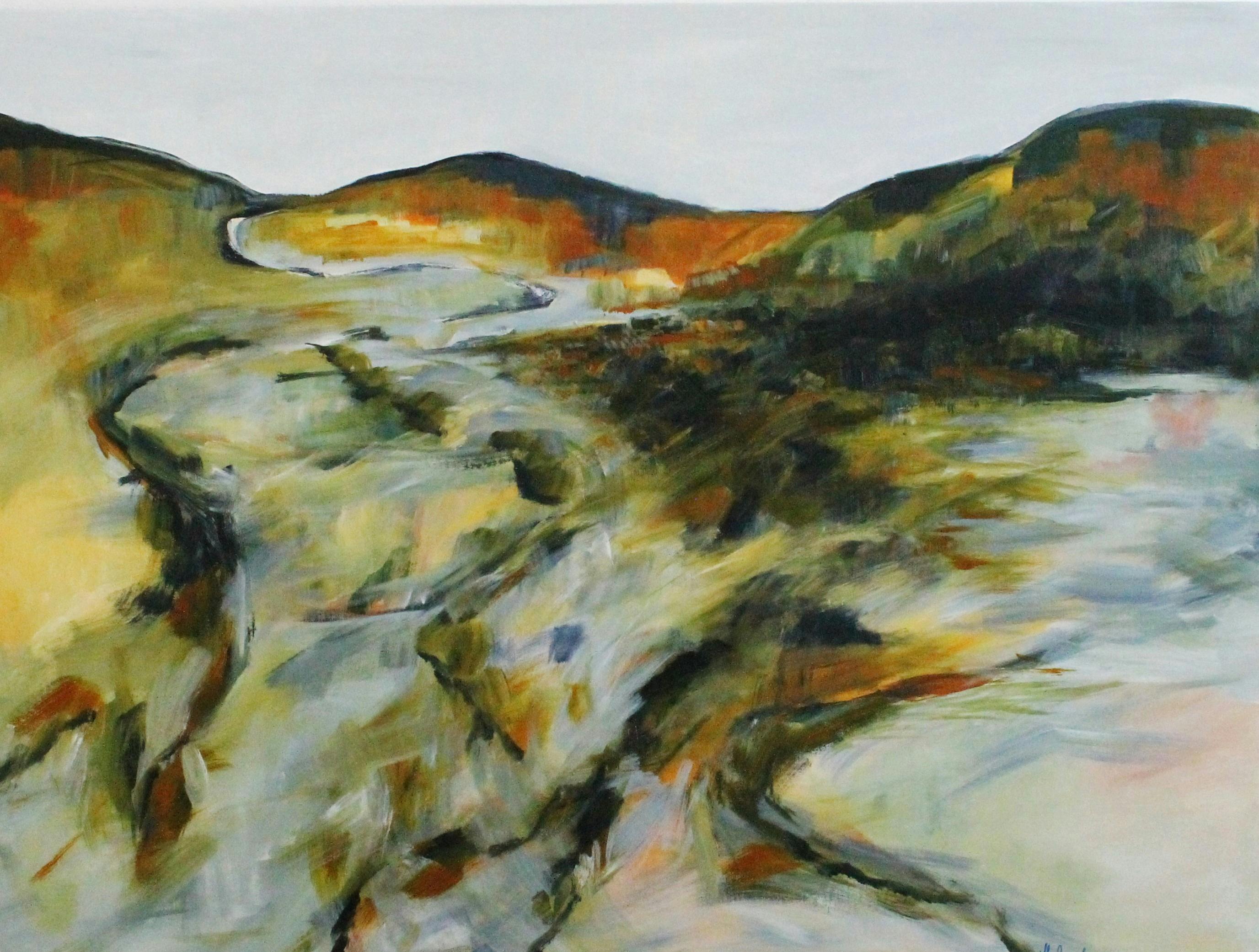 An example of an artwork on display in the gallery by Helene Leane