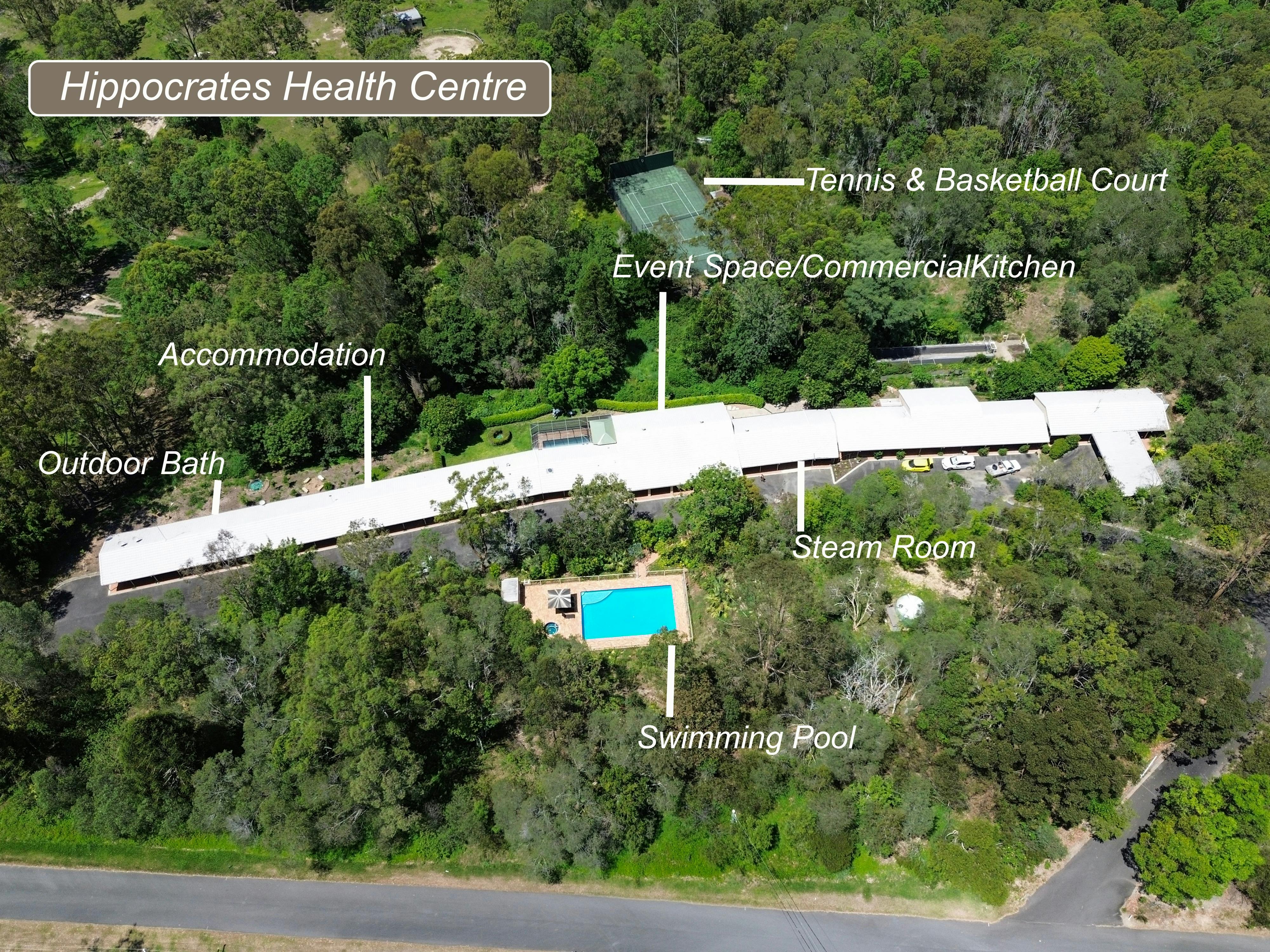 Aerial view of Hipocrates Health Center