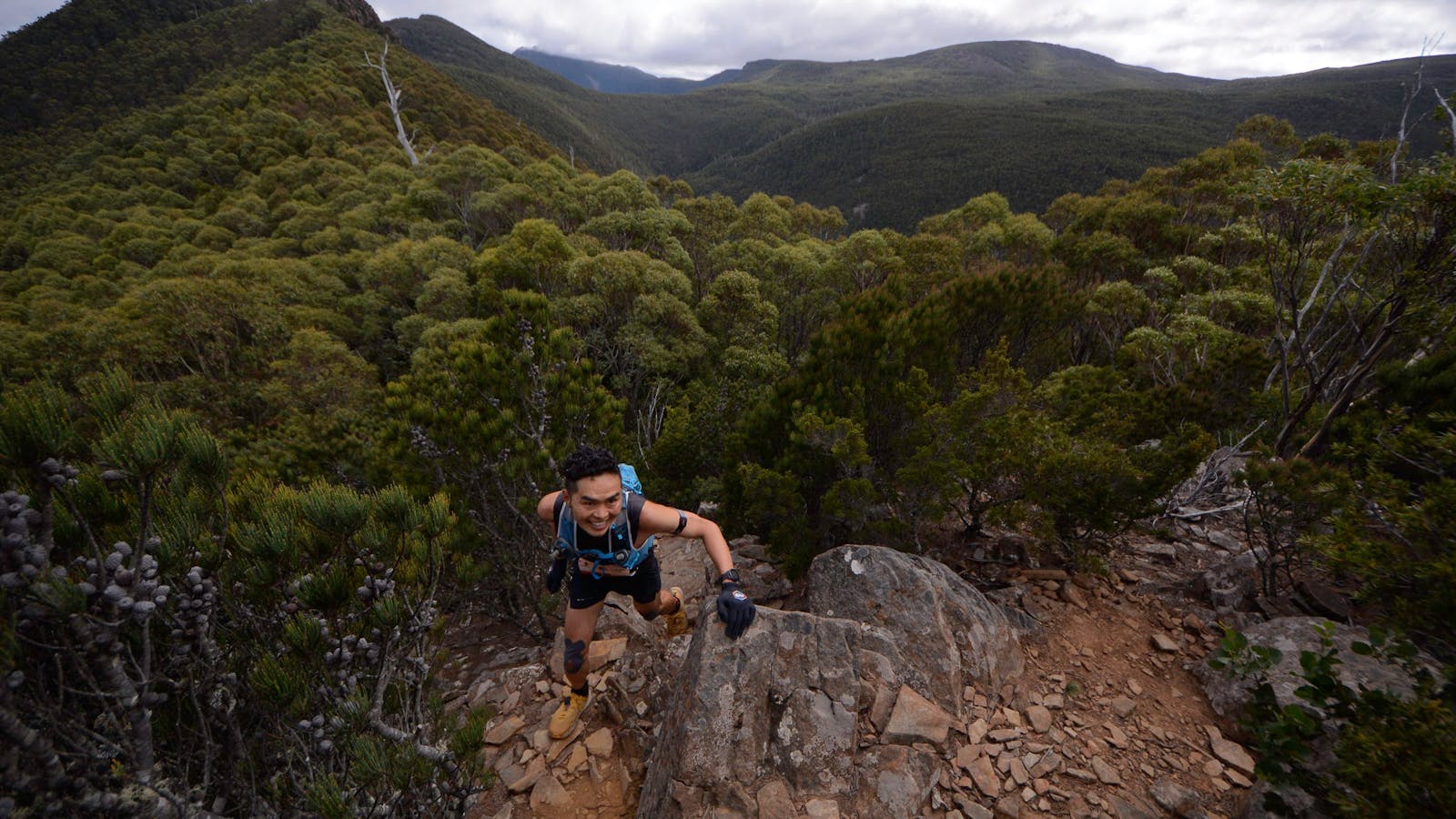 Some parts of the Ultra 66km course involve technical rock scrambling