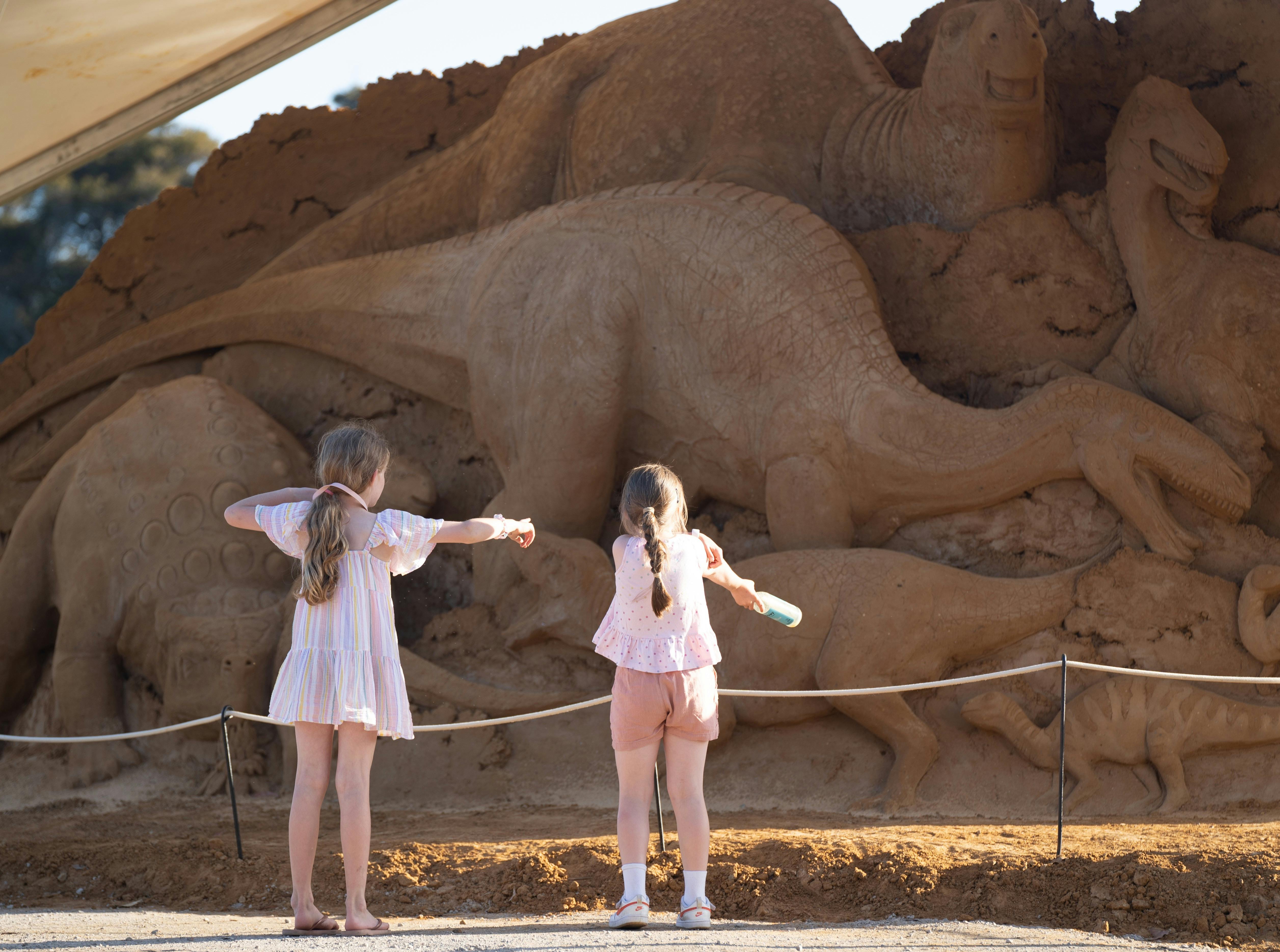 Dino In Sand