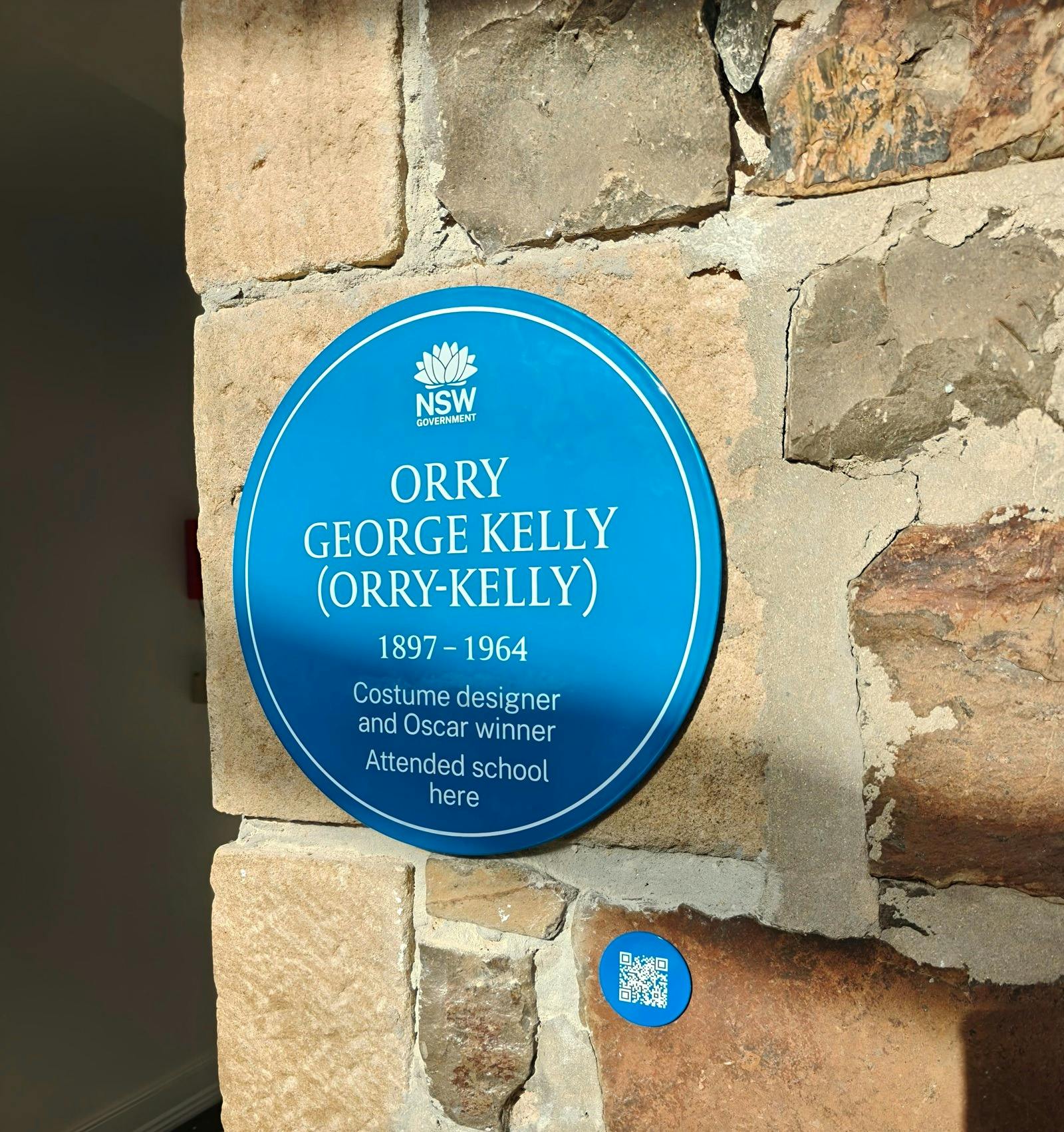 Orry-Kelly Blue Plaque