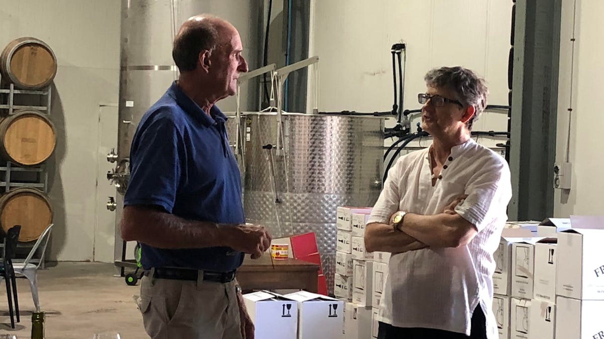 The winemakers are on hand to answer those difficult questions on the wine making process