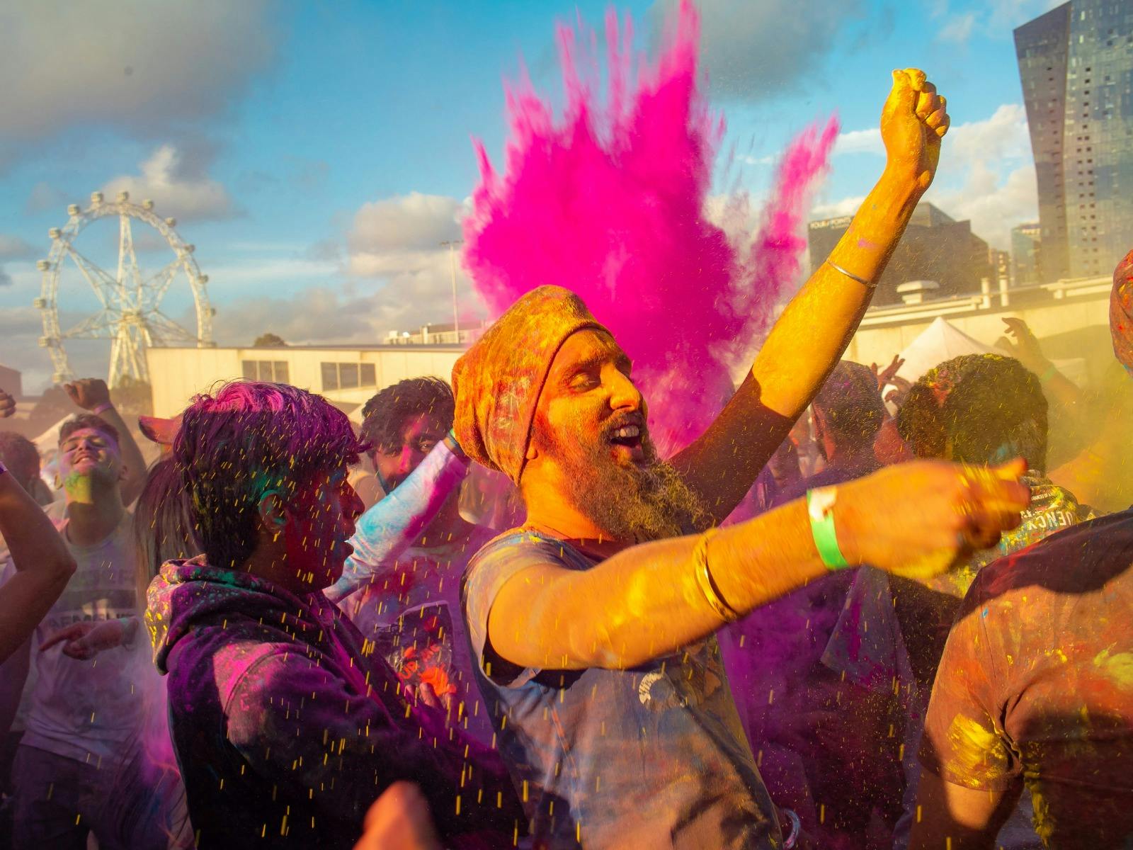 Play Holi in Canberra in a safe, family-friendly environment - Colour everyone in harmony