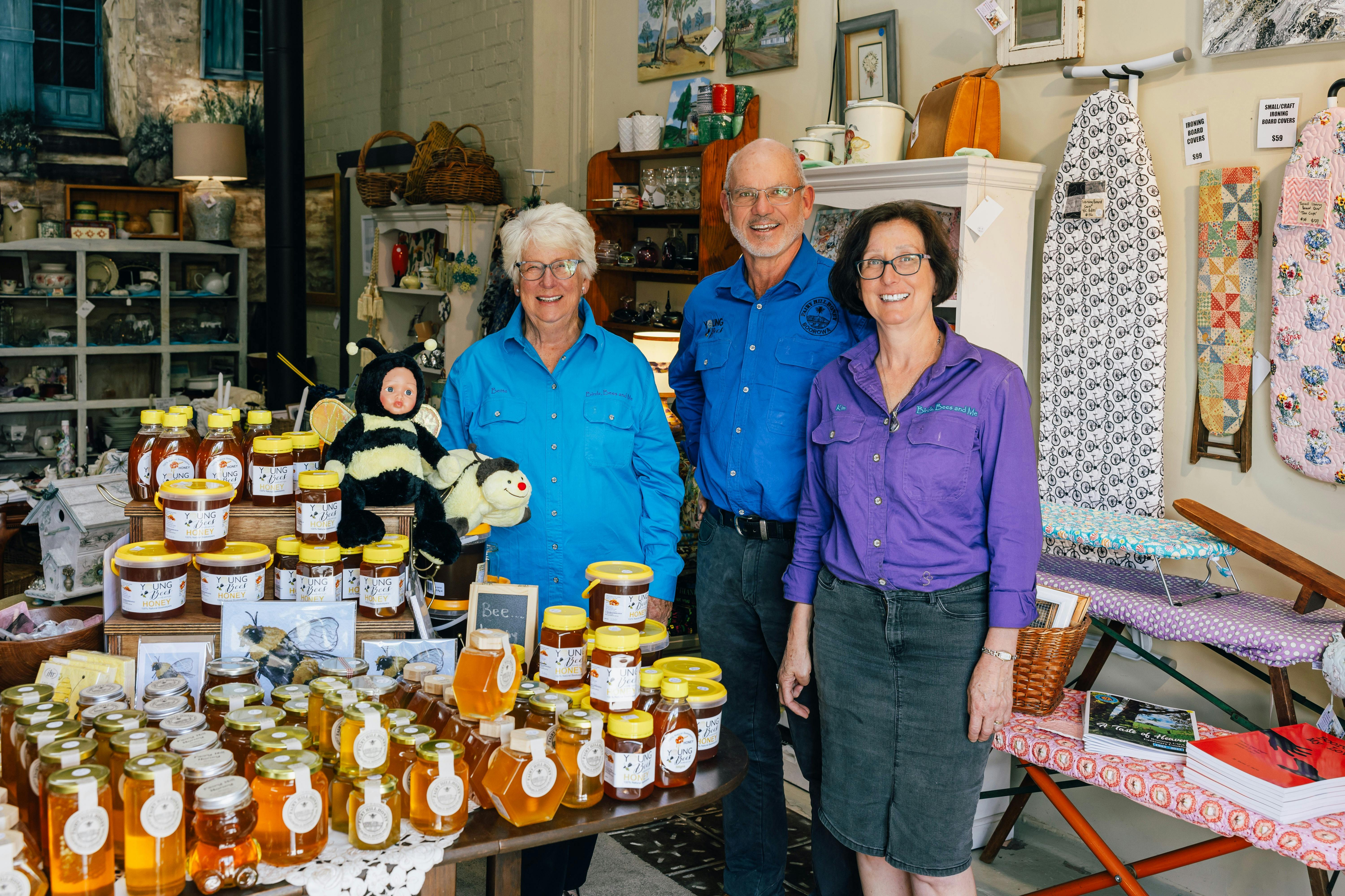 Birds, Bees and Me shop owners - Bette, Paul and Kim