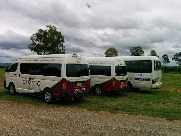 Private wine tours in the Hunter. 11, 13 and 20 passenger vehicles with customised itineraries.